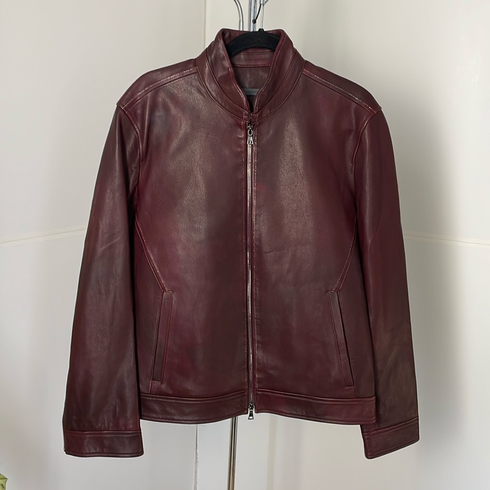 Men’s John Varvatos leather jacket